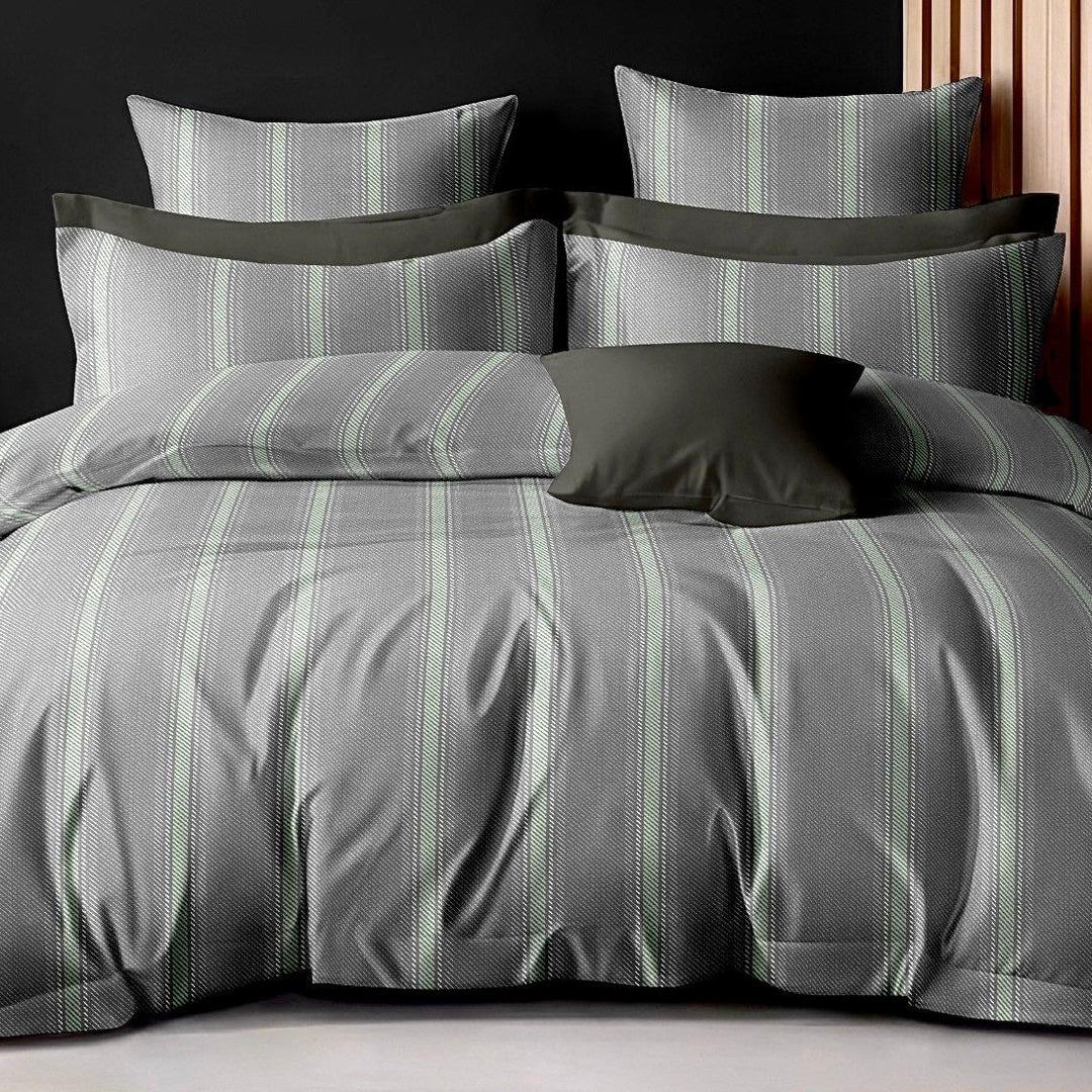 Silver Loom 210 TC Cotton Blend Flat King Bedsheet