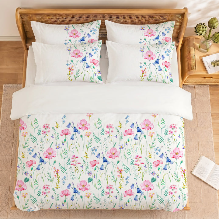 Florelle Petal Cotton King Bedsheet - 250 TC