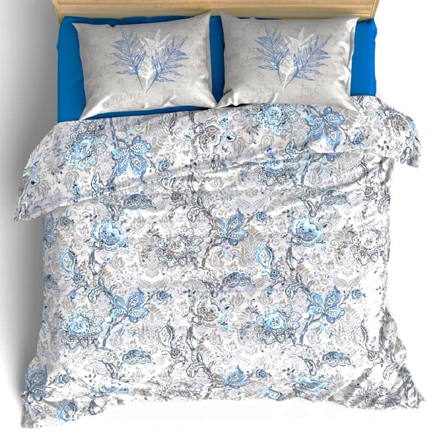 Blue Gardenia Premium Cotton 250 TC King Size Bedsheet