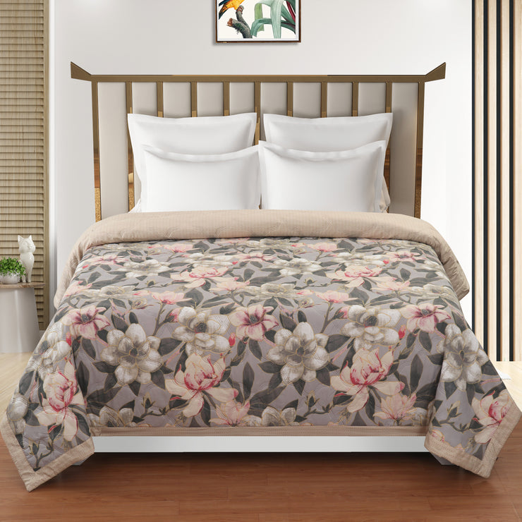 Evening Petals Comforter 180 GSM AC Room Reversible Single Bed Comforter