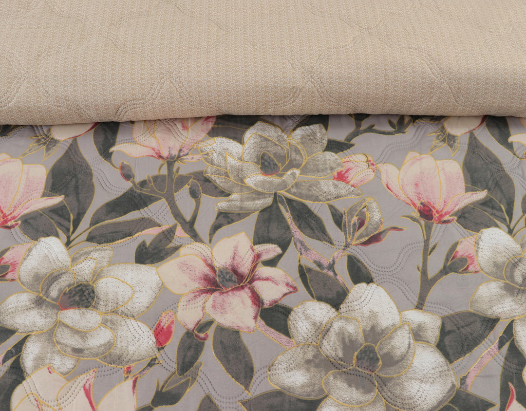 Evening Petals Comforter 180 GSM AC Room Reversible Single Bed Comforter