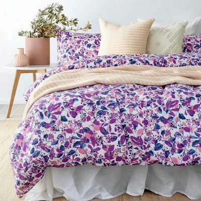 Moonlight Petals Cotton King Elastic Fitted King Bedsheet