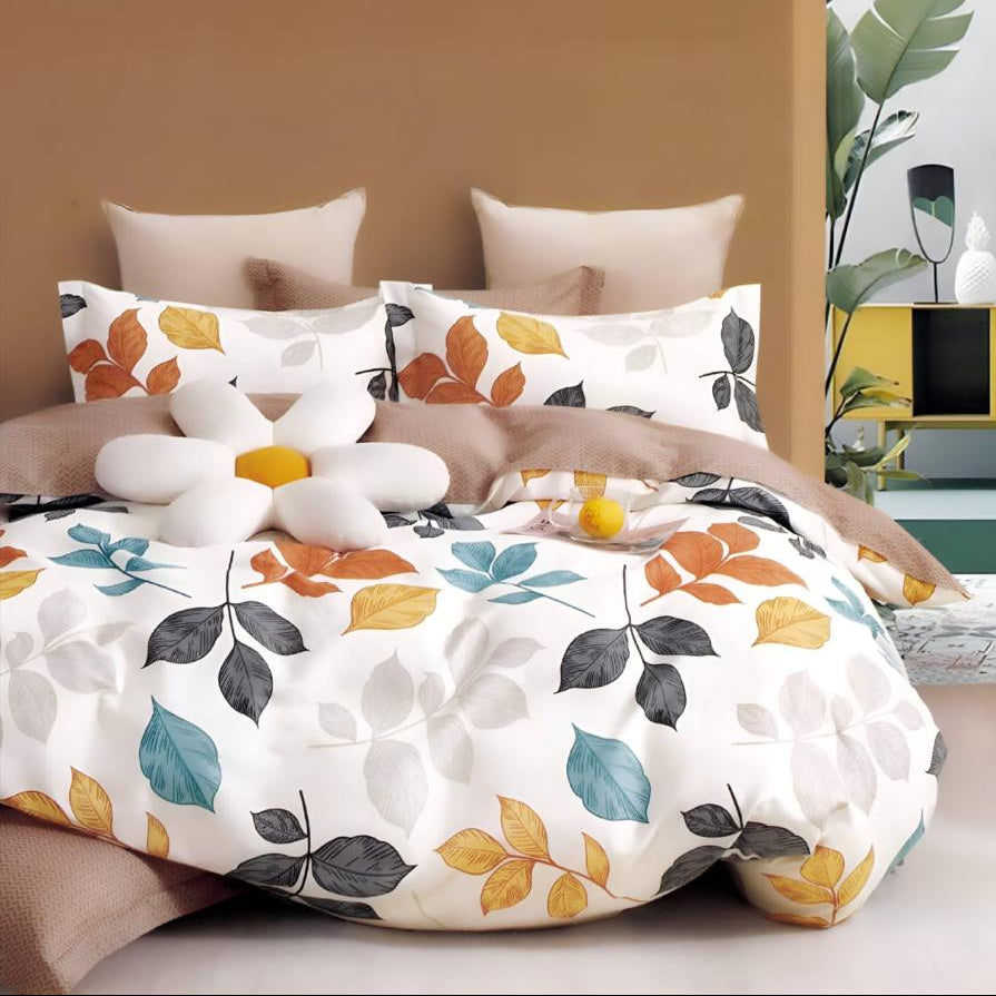 Same Petal Perfection Cotton Blend Elastic Fitted King Bedsheet