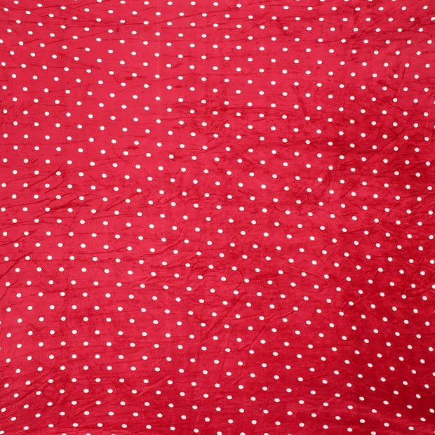 Red Dot Warm Winter Flannel Fitted King Bedsheet