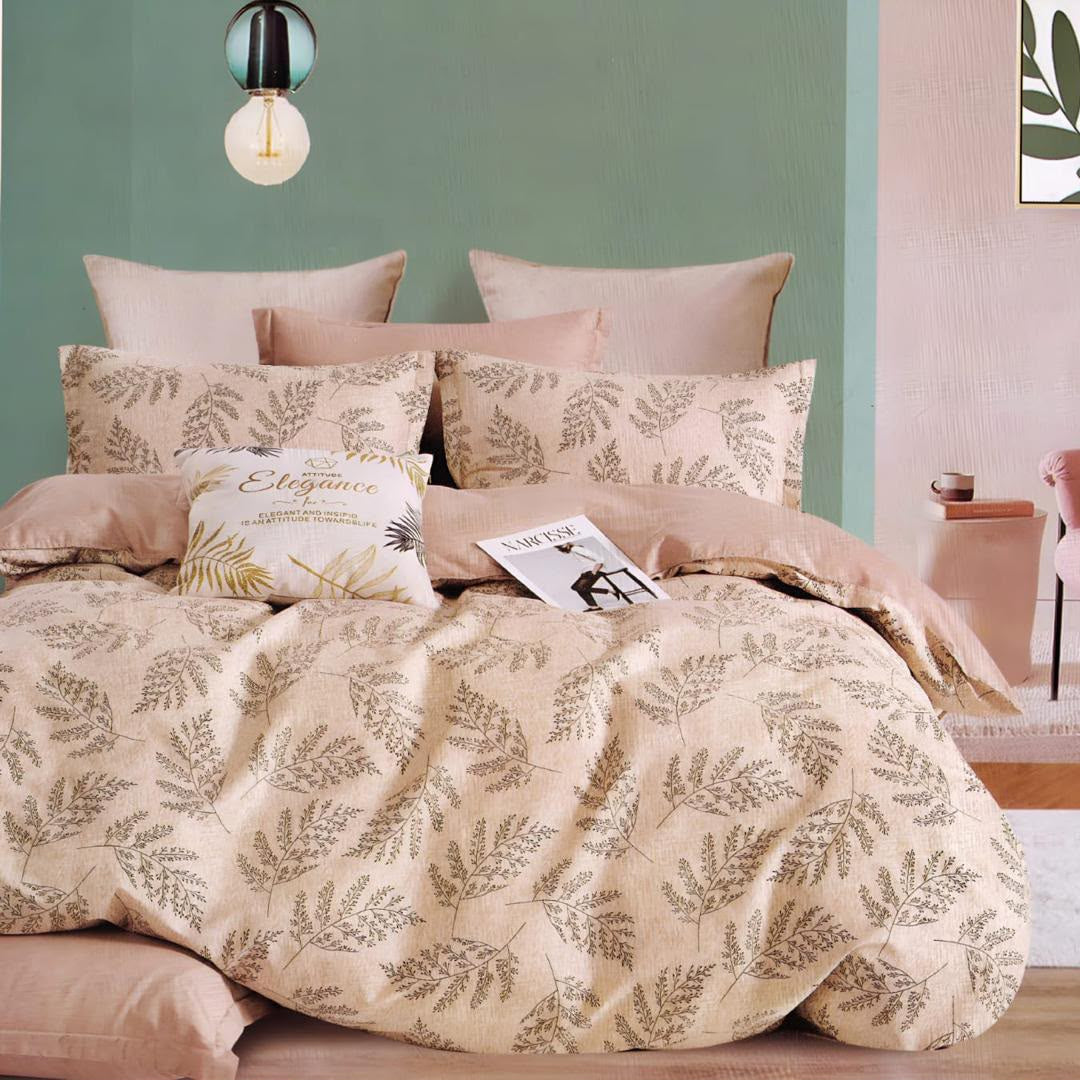 Sandy Botanica Cotton Blend Elastic Fitted King Bedsheet