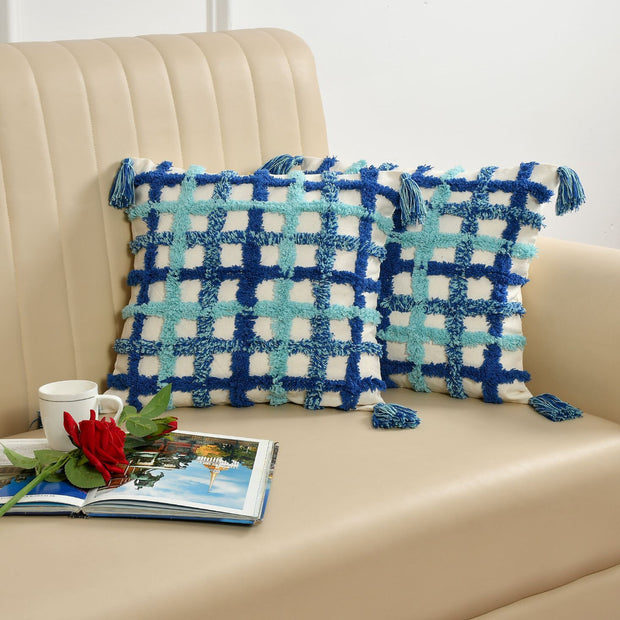 Bohemian Decor Hand Crafted Throw Cushion Covers 16”x 16”
