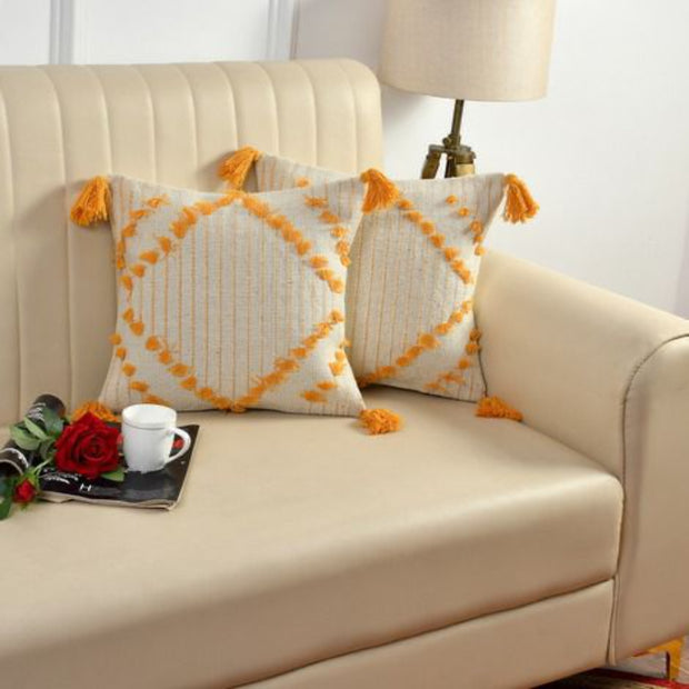 Bohemian Decor Hand Crafted Throw Cushion Covers 16”x 16”