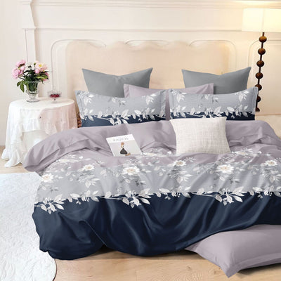 Bouquet Bliss 210 TC Cotton Blend Flat King Bedsheet