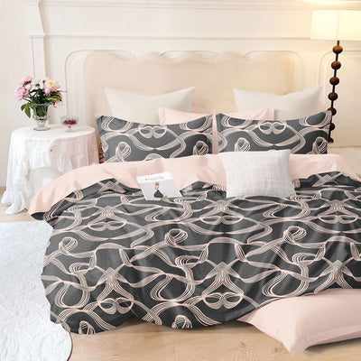 Optic Maze 210 TC Cotton Blend Flat King Bedsheet