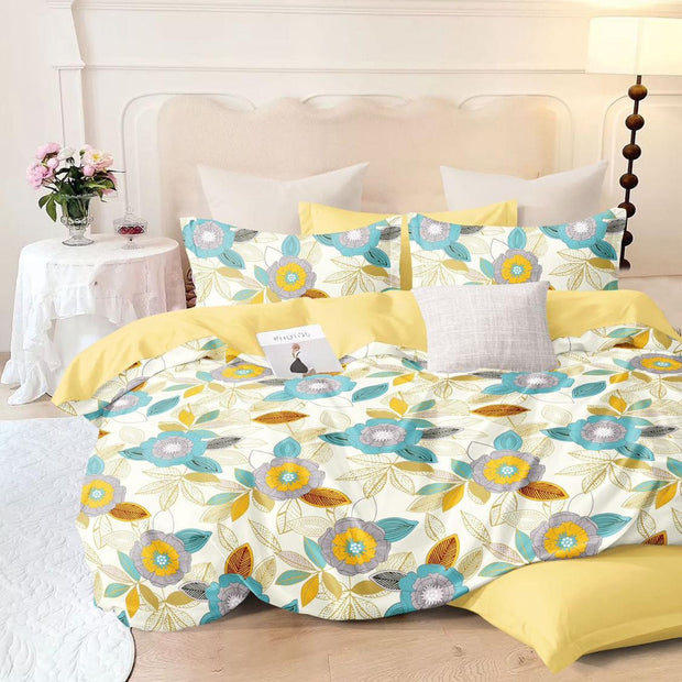 Zinnia Zephyr 210 TC Cotton Blend Flat King Bedsheet