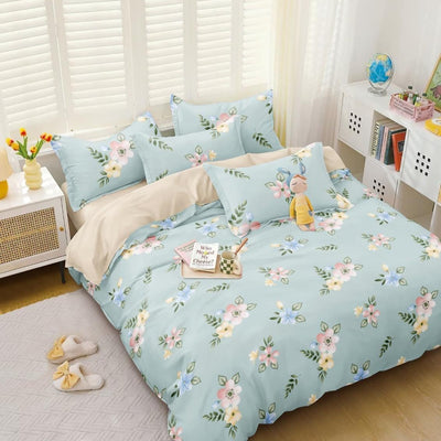 Eden's Bloom 210 TC Cotton Blend Flat King Bedsheet