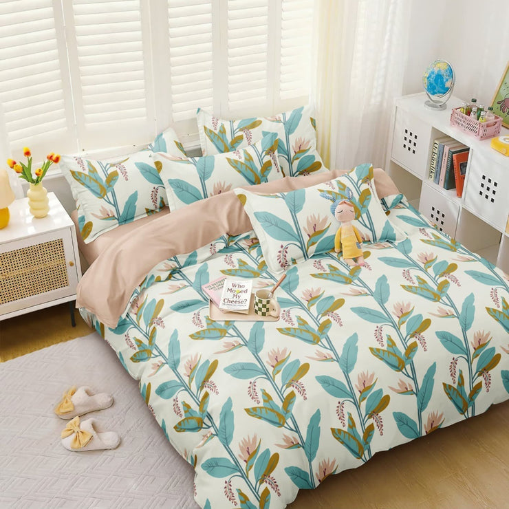 Banana Stem 180 TC Cotton Blend Flat King Bedsheet