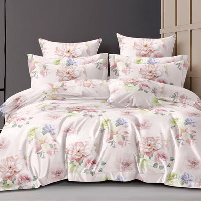 Under the Sun Cotton Blend Elastic Fitted Queen Bedsheet