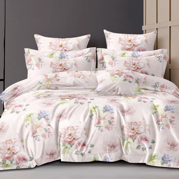 Under the Sun Cotton Blend Elastic Fitted Queen Bedsheet