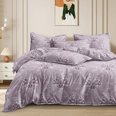 Bloomwoven Cotton Blend Elastic Fitted Queen Bedsheet