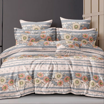 Whispers Woods Cotton Blend Elastic Fitted Queen Bedsheet