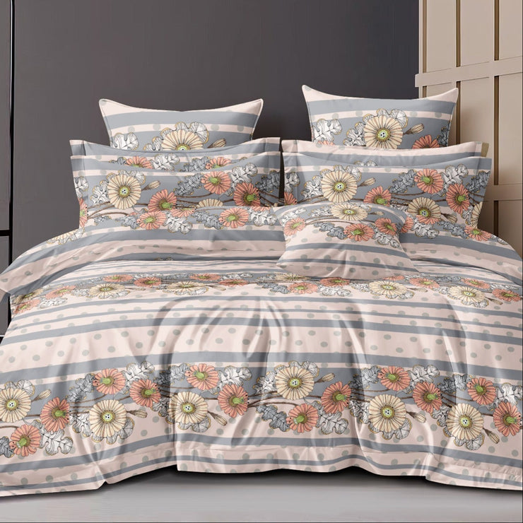 Whispers Woods Cotton Blend Elastic Fitted Queen Bedsheet