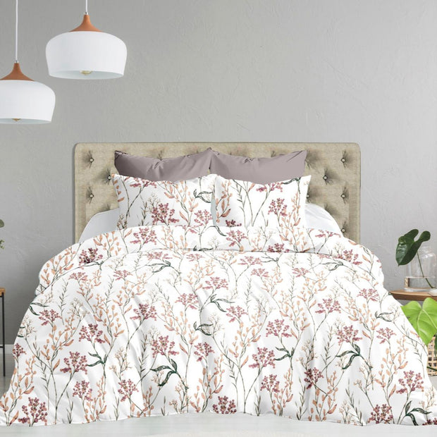 Vintage Times 1 Premium 100% Cotton Elastic Fitted Bedsheet - PInk