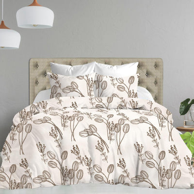 Vintage Vibes Premium 100% Cotton Elastic Fitted Bedsheet - Orange