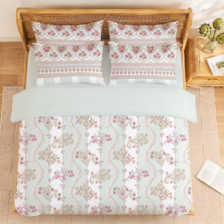 Mehr-e-gul Cotton King Bedsheet - 250 TC
