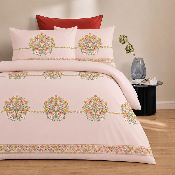 Blossom Royale Cotton King Bedsheet - 250 TC