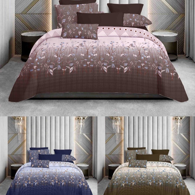 Artful Impressions Pure Cotton Elastic Fitted King Bedsheet - 400 TC