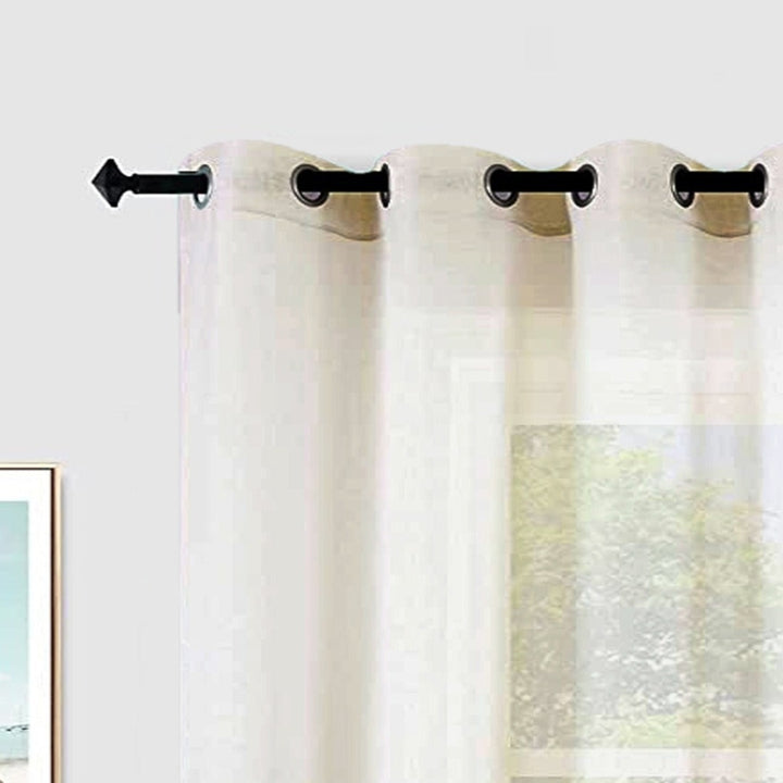 Dreamy Drapes Cream Colour Sheer Curtains - Window/Door/Long Door - 10318