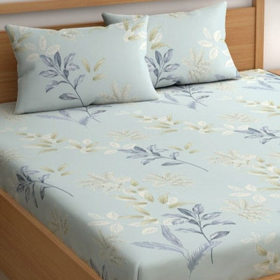 Same Garden Whispers Cotton Blend Elastic Fitted King Bedsheet