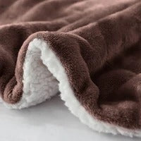 Sherpa California King Size Reversible 2in1 Blanket - Mocha