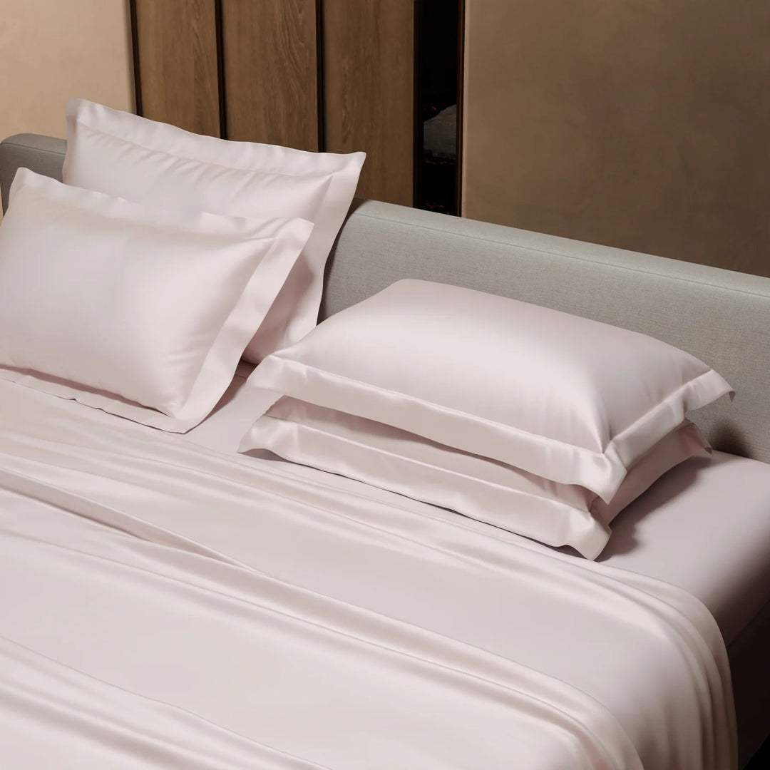 Vanilla Super King Satin Flat Bedsheet