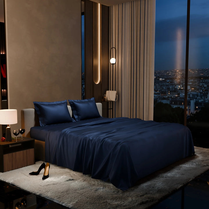 Mystique Super King Satin Flat Bedsheet