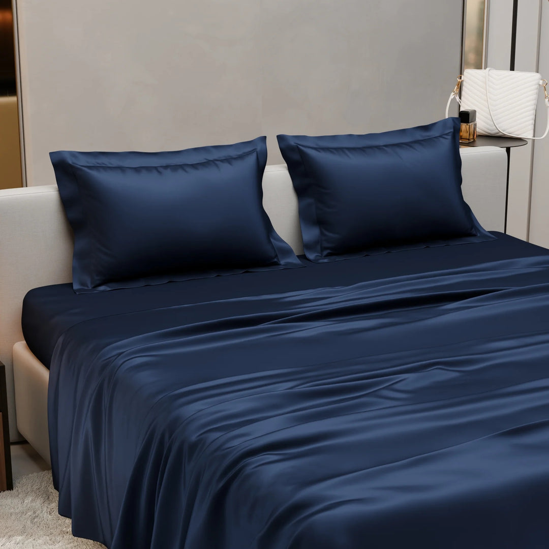 Mystique Super King Satin Flat Bedsheet
