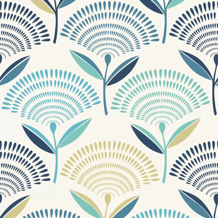 Peacock Blue Elastic Fitted Cotton Blend King Bedsheet