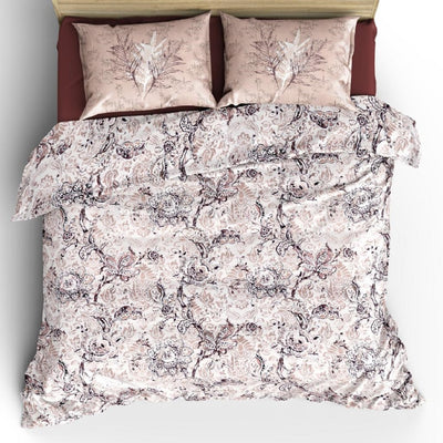 Brown Gardenia Premium Cotton Bedsheet