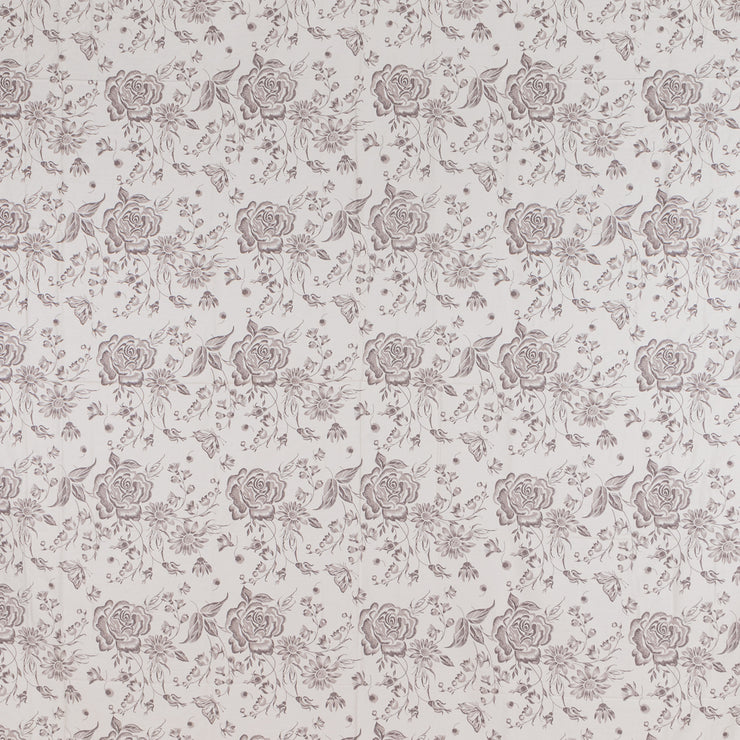 Grey Floral Premium Cotton Bedsheet