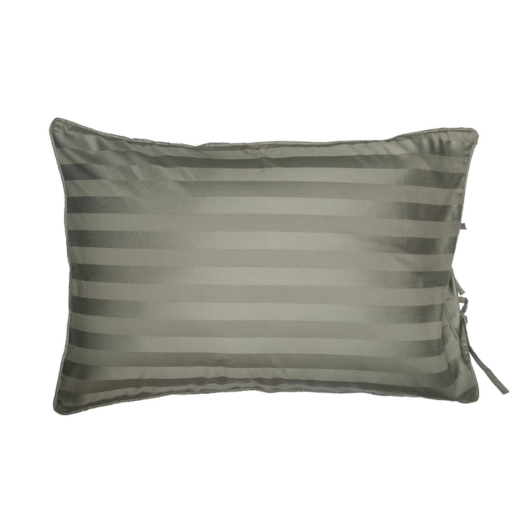 Ultra Soft Grey Striped Pillow Cover