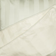 Ultra Soft Satin Beige Striped Cushion Case