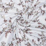 Yellow Floral Bliss Premium Cotton Blend Double Bedsheet