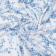 Blue Floral Cotton Double Bedsheet
